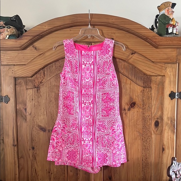 Lilly Pulitzer DonnaNew Blooms On The Block Square Neck Romper Size: 0